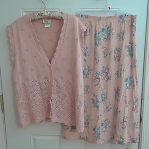 Cricket Lane Sweater Vest & Skirt